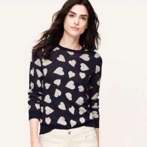 LOFT heart sweater